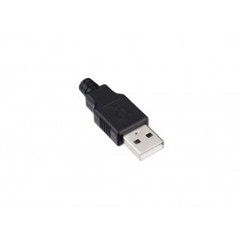 USB-A نری لحیمی (Plug) به همراه کاور