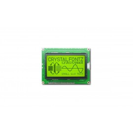 نمایشگر GLCD 64*128 گرافیکی بک لایت سبز با درایور KS108 فریم بزرگ