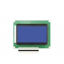 نمایشگر GLCD 64x128 گرافیکی بک لایت آبی با درایور KS108 فریم کوچک