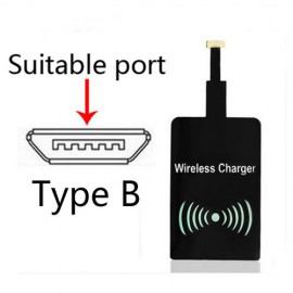 گیرنده شارژر القایی 5 ولت Qi دارای ارتباط میکرو USB ( جهت منفی )